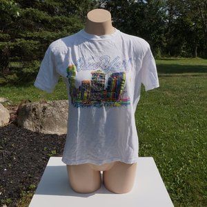 Vintage 90s Neon Graphic New York City Tourist Tee